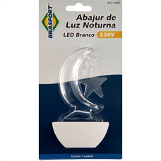 Luz Noturna Brasfort Lua Led Branco 220V. - 8684