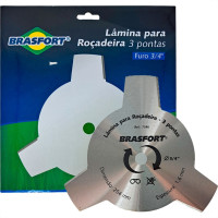 Lamina Para Rocadeira 3 Pontas Brasfort Furo 3/4''