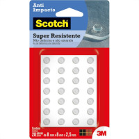 Anti Impacto Adesivo 3M Scotch Gota 8Mm X 8Mm X 2,5M Com 28 Pecas