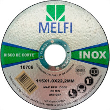 Disco Aco Inox Melfi 115Mmx1,0Mmx22,2Mm - 10706