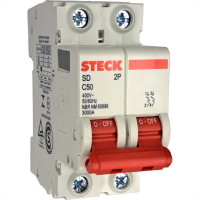 Kit C/3 - Disjuntor Steck ''Din'' Bipolar 50A. C