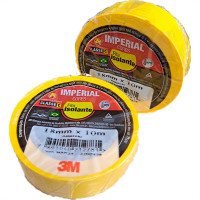 Fita Isolante 3M Imperial. 10M Amarela - Kit C/10 Pecas