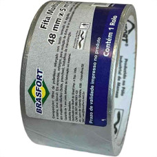 Fita Silver Tape Brasfort Multiuso 48Mm X 5M - 7547 - Kit C/15 Rolos