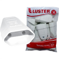 Pino Femea Luster 2 Polos 10A. Branco 2077 - Kit C/10 Pecas