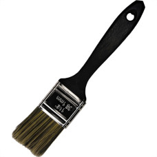 Pincel Trincha Pintura Roma Grisalha Ref.301 Cabo Preto   1.1/2'' - Kit C/12 Pecas