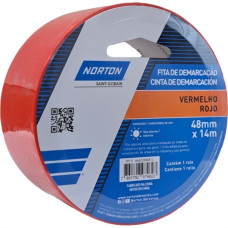 Fita Demarcacao Solo Norton Vermelha 48Mm X 14M