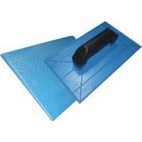 Desempenadeira Pvc Emave Azul Corrugada 15 X26Cm - Kit C/6 Pecas