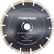 Disco Diamantado Thompson Segmentado Seco 180Mm X 22,23Mm - 7''- 1375