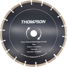 Disco Diamantado Thompson Segmentado Seco 230Mm X 22,23Mm - 9'' - 1376