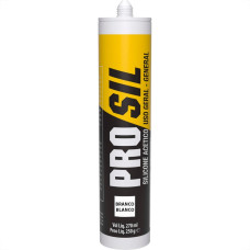 Silicone Acetico Pro Sil Soudal Branco 270Ml/250G.