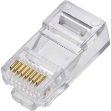 Plug Modular Para Computador Aubor Rj45 (8X8) Com 6 Pecas