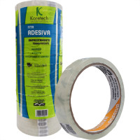 Fita Adesiva Embalagem Koretec Transparente 18Mm X 50M - Kit C/13 Pecas