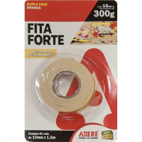 Fita Dupla Face Adere Forte Espuma Branca Decoracao E Artesanato 12Mm X 1,5M