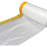 Plastico Para Pintura Protege Facil (Com Adesivo Dupla Face) Compel 1,5M X 17M