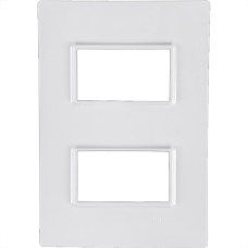 Placa Conjunto Modular Ilumi Vivaz 4X2 - 2 Modulos Separados + Suporte 76080