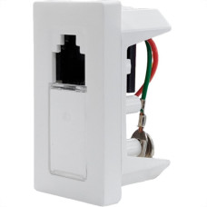 Modulo Pial Plus+ 1 Tomada Rj11 - 2 Fios Branco - 615011Bc