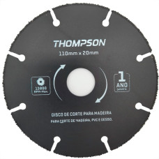 Disco Para Madeira Tungstenio Thompson 110Mm - 1748