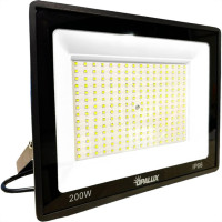 Refletor De Led Opalux 200W. 6500K. 16000Lm Ip66 Preto Bivolt