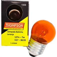 Lampada Bolinha Thompson 7Wx127V Laranja - Kit C/10 Pecas