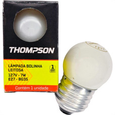 Lampada Bolinha Thompson 7Wx127V Leitosa - Kit C/10 Pecas