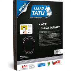 Lixa Black Infinity Tatu 36 Agua/Ferro/Massa - Kit C/25 Folhas