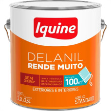 Tinta Acrilica Standard Iquine Rende Muito 3,6L Branco Neve