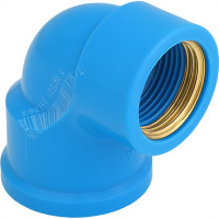 Joelho Azul Com Bucha Latao Krona 32Mm X 3/4'' - Kit C/10 Pecas