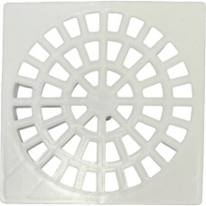 Grelha Plastica Quadrada Branca Krona 15X15Cm - Nr52