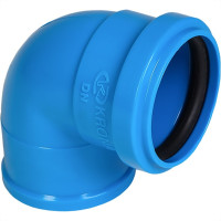 Joelho Azul 38X40Mm Krona Para Tubo Descarga - Kit C/25 Pecas