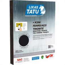 Lixa Ferro Tatu 100 - Pacote Com 25 Folhas - Kit C/25 Folhas