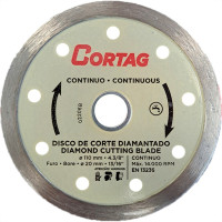 Disco Diamantado Cortag Liso 110Mm X 20Mm - 60697