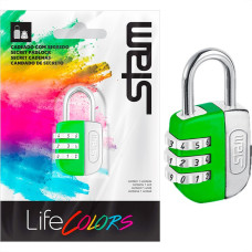 Cadeado Para Mala Stam Life Colors Com Segredo 25Mm Verde