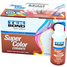 Corante Para Tinta Tekbond Marrom 50Ml - Kit C/12 Pecas