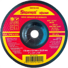 Disco Desbaste Starrett - 7''X1/4''X7/8'' - Dad180-64X - Kit C/6 Pecas