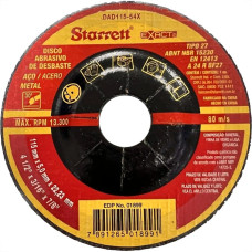 Disco Desbaste Starrett - 4.1/2''X3/16''X7/8'' - Dad115-54X - Kit C/6 Pecas