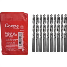 Broca Aco Rapido Cortag 4,0Mm - 61915 - Kit C/10 Pecas