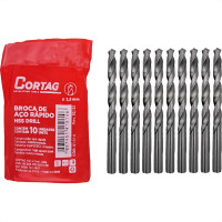 Broca Aco Rapido Cortag 3,5Mm - 61914 - Kit C/10 Pecas