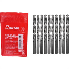 Broca Aco Rapido Cortag   11/64'' - 61945 - Kit C/10 Pecas