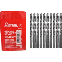 Broca Aco Rapido Cortag 5/64'' - 61939 - Kit C/10 Pecas