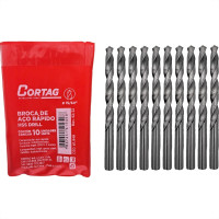 Broca Aco Rapido Cortag   15/64'' - 61949 - Kit C/10 Pecas