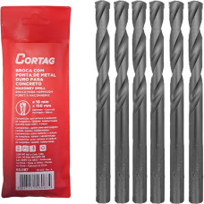 Broca Widea Cortag 10Mm X 150Mm - 60067 - Kit C/5 Pecas