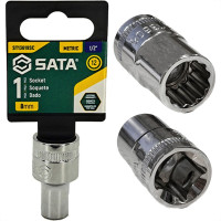 Soquete Estriado Sata 1/2'' - 8Mm