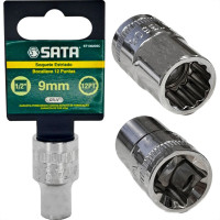 Soquete Estriado Sata 1/2'' - 9Mm