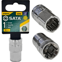 Soquete Estriado Sata 1/2'' - 13Mm