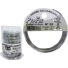 Arame Galvanizado Pepfix No.22 Rolinho 10M Com 10 Pecas