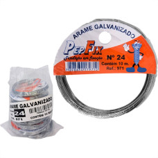 Arame Galvanizado Pepfix No.24 Rolinho 10M Com 10 Pecas