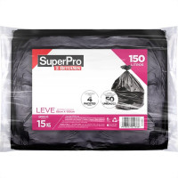 Saco De Lixo Superpro Bettanin 150L - 85X100Cm Preto Com 50 Pecas