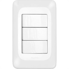 Conjunto Pial Pop Modulo Com Placa 4X2 - 3 Paralelos 10A.