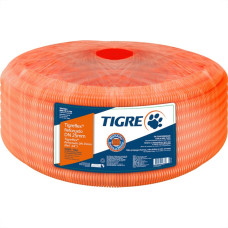 Conduite Corrugado Tigre Laranja Reforcado 3/4'' - 50M