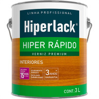 Verniz Hyperlack Hiper Rapido Incolor 3L